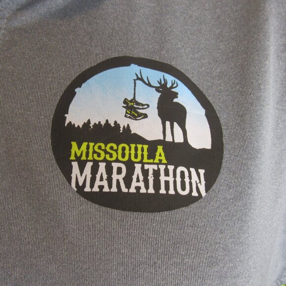 Missoula Marathon 1/2 Zip Long Sleeve Sport Running Tee Women's XL XLarge - Picture 2 of 9